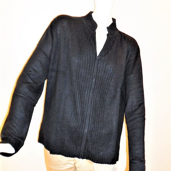 CASHMERE/SILK BEUTLER CARDIGANS SWEATERS WITH ZIPPER NWT - Picture 2 of 2